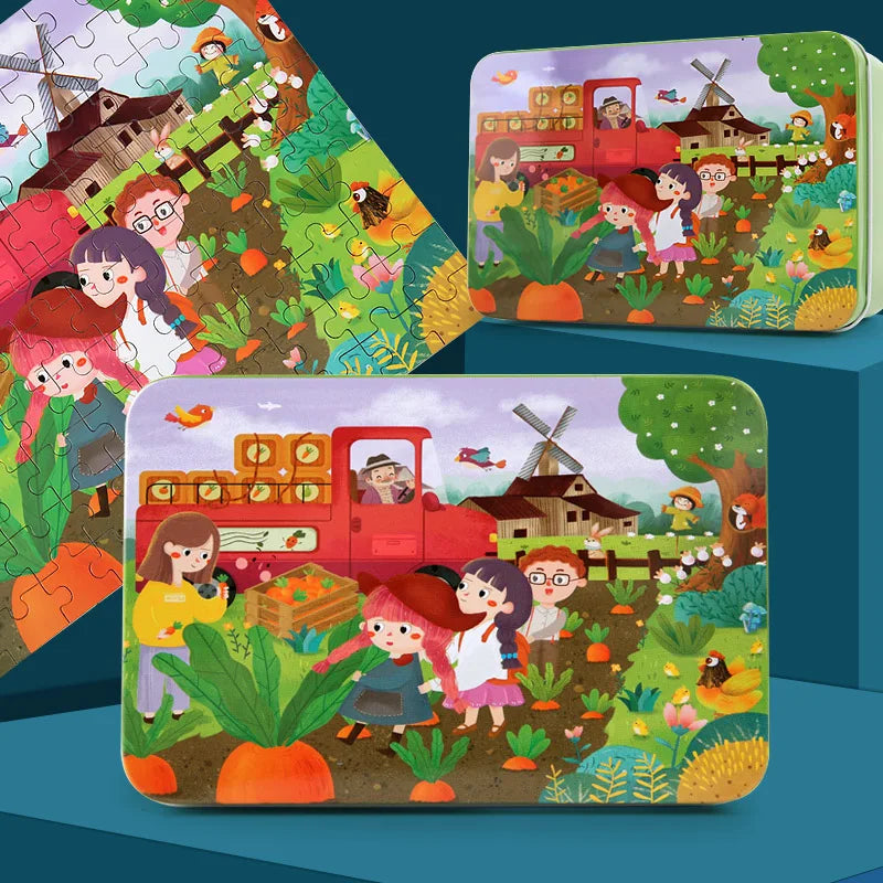 100 Pieces - Kids Wooden Puzzle