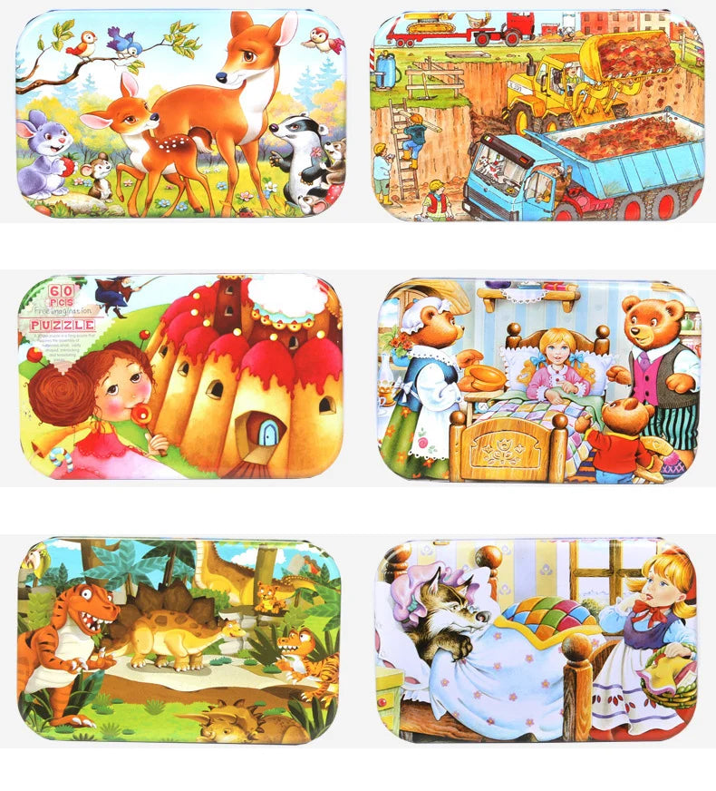 60 Pieces - Children wooden puzzle