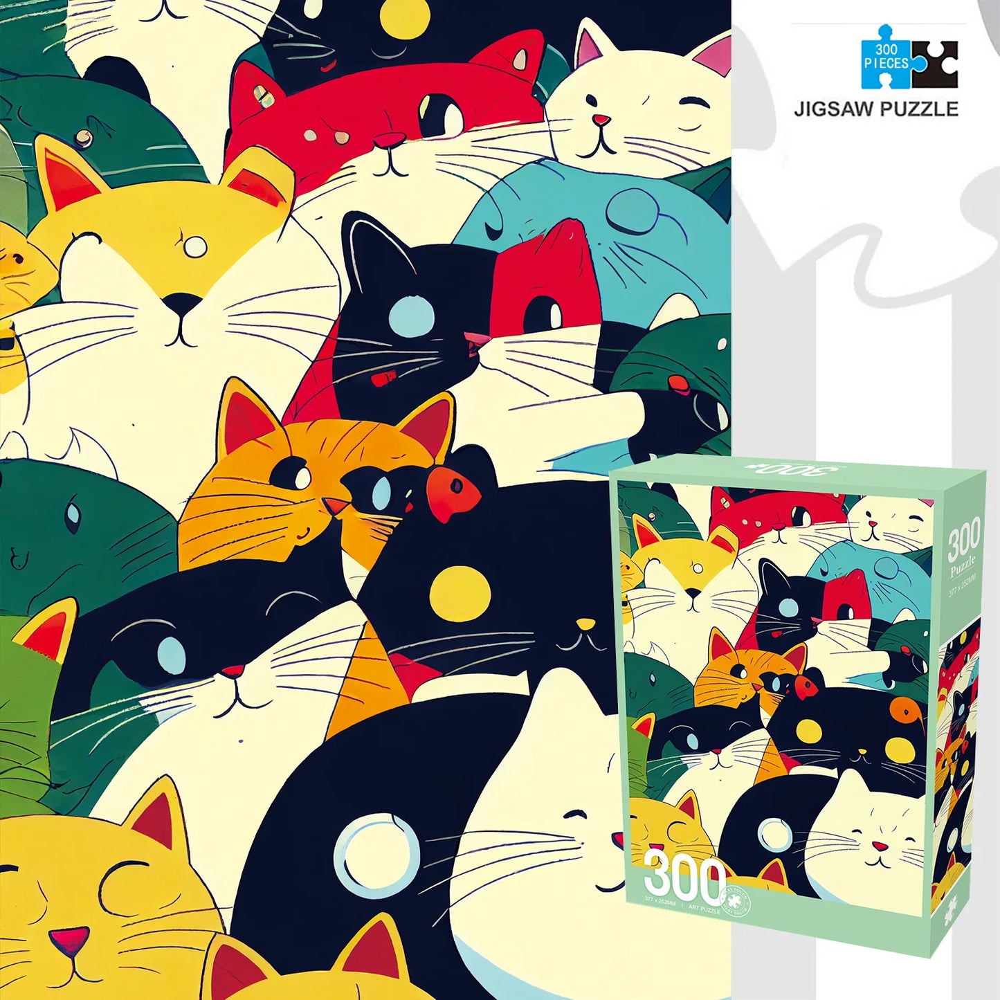 300 Pieces - Cute Cats