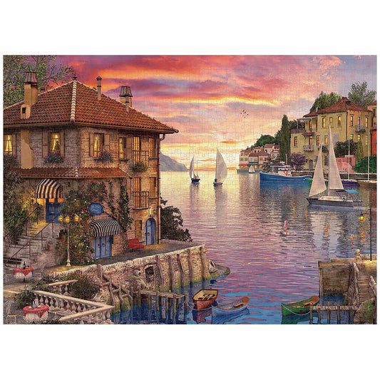 1000 Pieces - Mediterranean Harbor