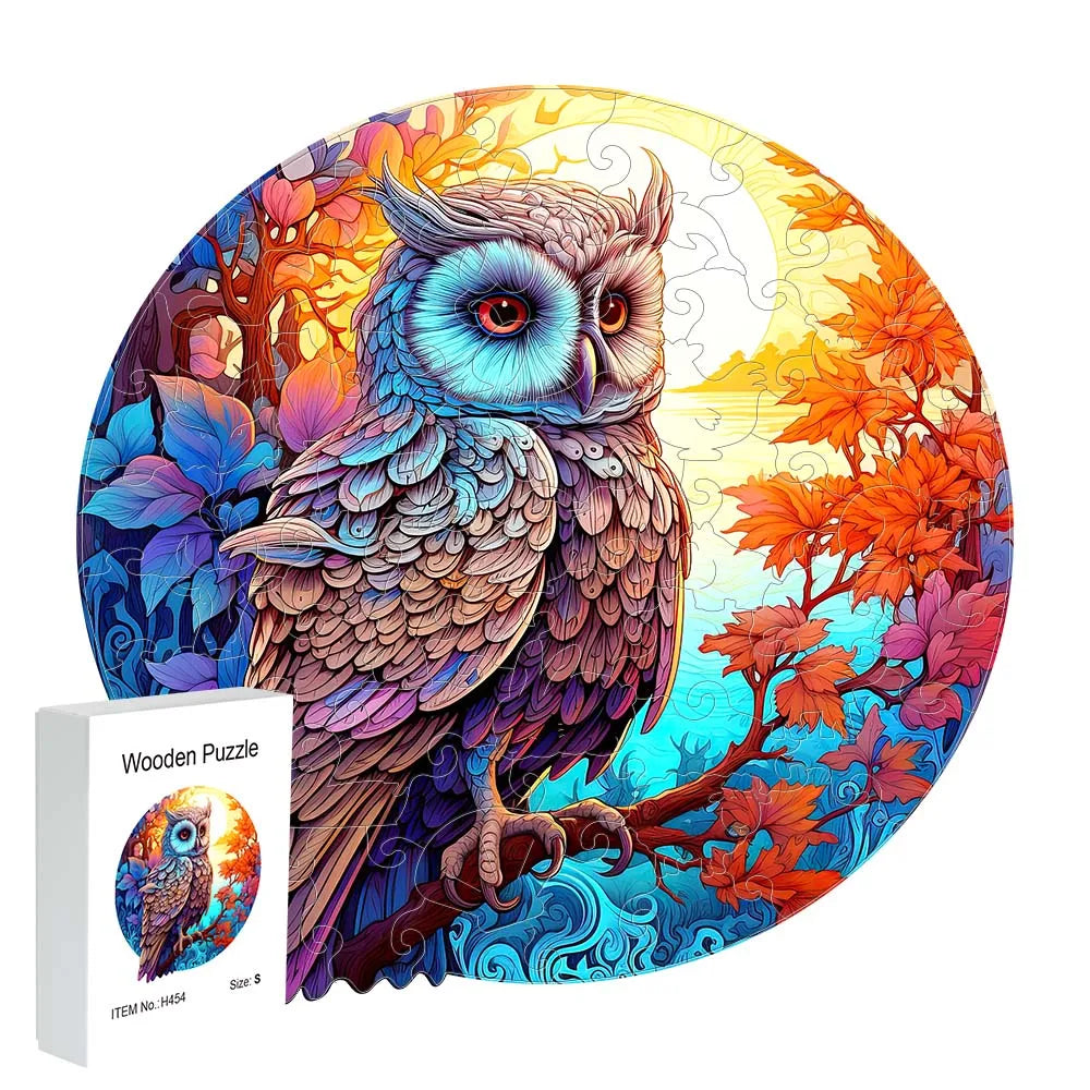 S/M/L Owl Wooden puzzle