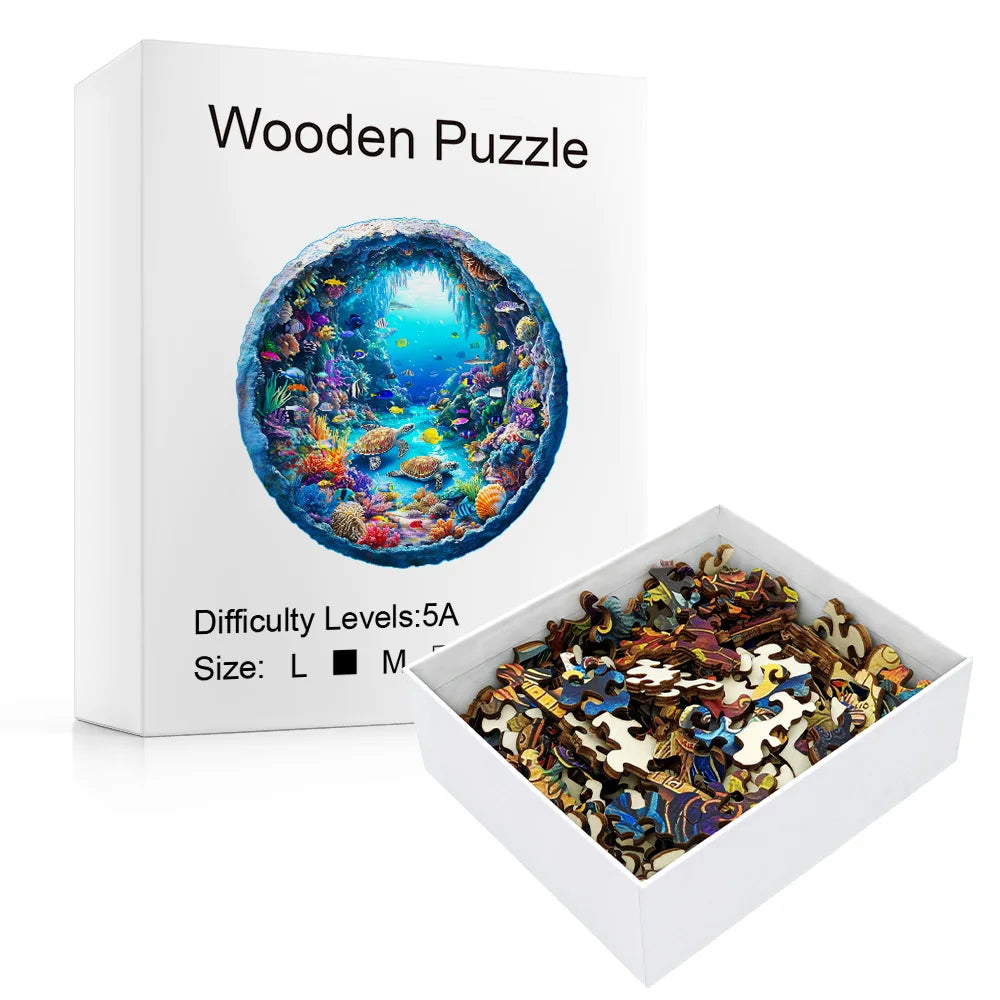 S/M/L - Ocean Wonders Wooden Puzzle