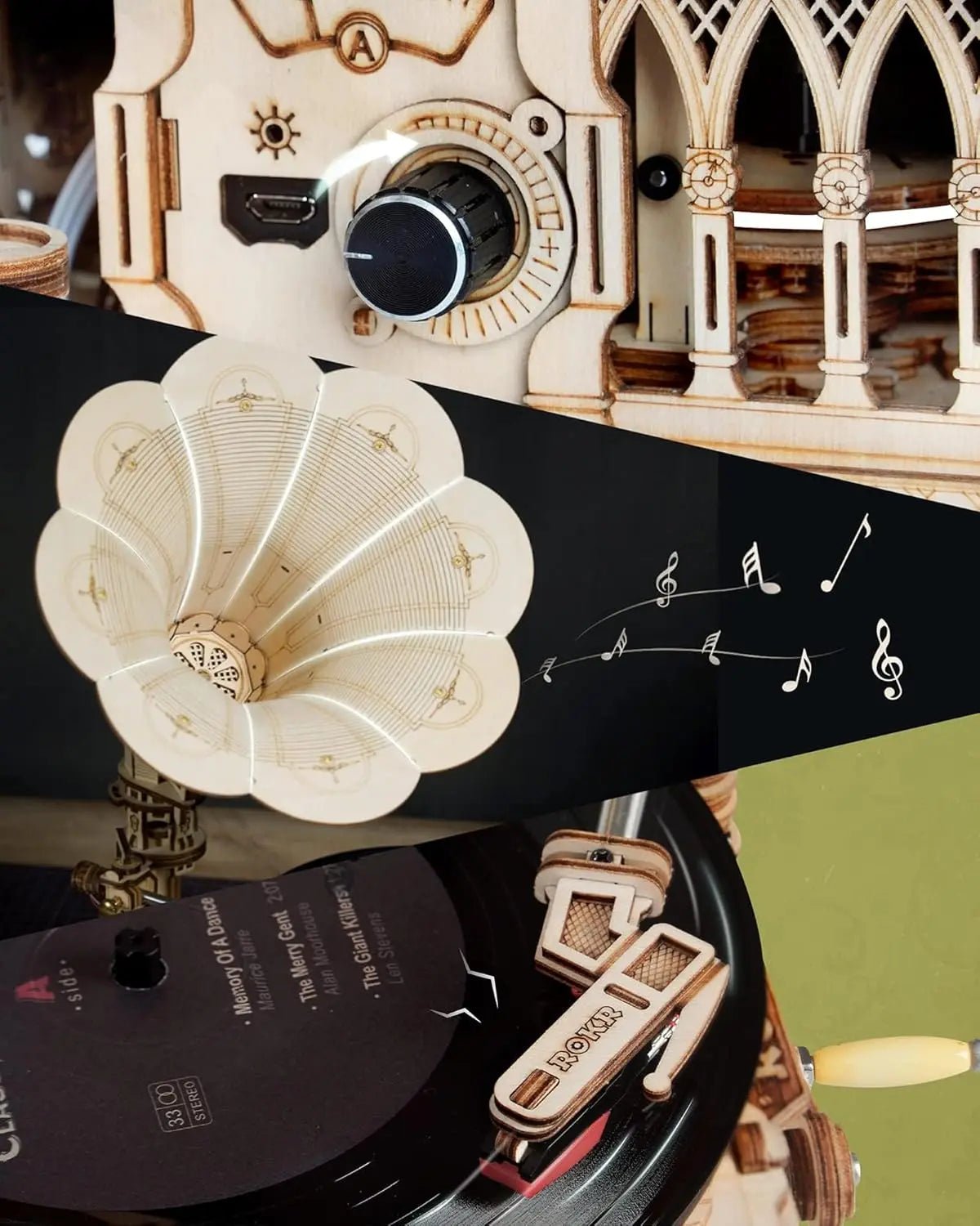 Robotime Gramophone 3D Wooden Puzzles