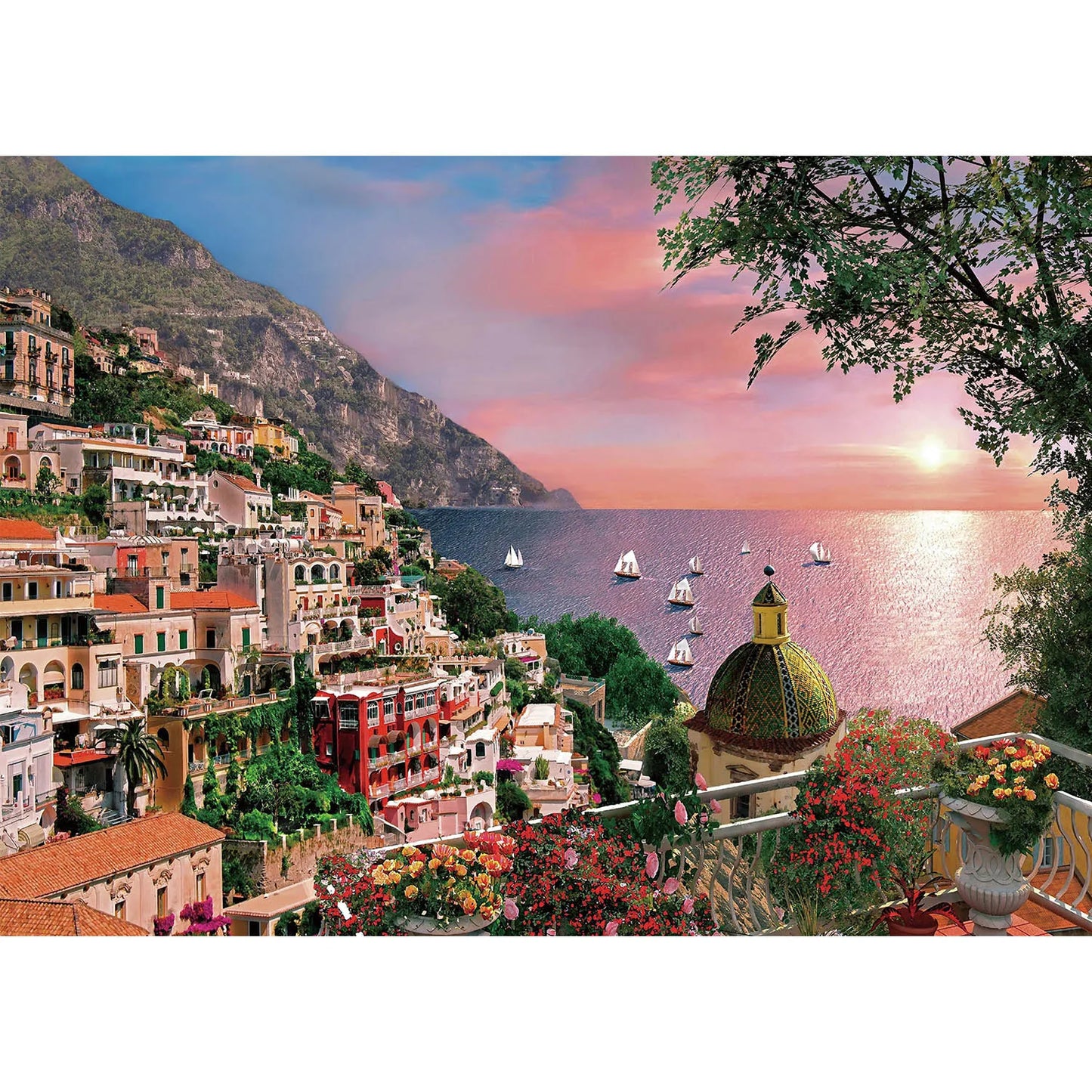 1000 Pieces - Positano Amalfi Coast